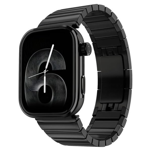 Noise Pro 6 Max Smart Watch:Intelligent AI, Endless AI Watch Faces, AI Companion, 1.96” AMOLED, Stainless Steel Build, Built-in GPS, 5 ATM, EN2 Processor, for iOS & Android