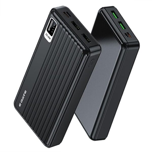 E GATE 204B Powerbank | 20000mAh | 22.5W Fast Charging | QC + PD | Dual Input Port : Type C & Micro USB