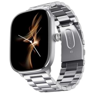 Noise New Macro Smart Watch with 2.0” HD Display,Metallic Finish BT Calling, Functional Crown