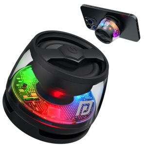 Portronics Nadya 6W Magnetic Bluetooth Speaker with MagSafe Mobile Stand, HD Sound, Upto 4 Hours Playtime