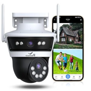 Camate Astro Duo 6MP 4G Sim Based Pan-Tilt Zoom Wireless Outdoor CCTV Security Camera | Weather Proof | Motion Track & Detect